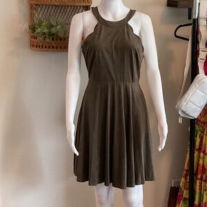 Altar’d State, Beautiful Forest Green Scalloped Sleeve Dress, Size Medium